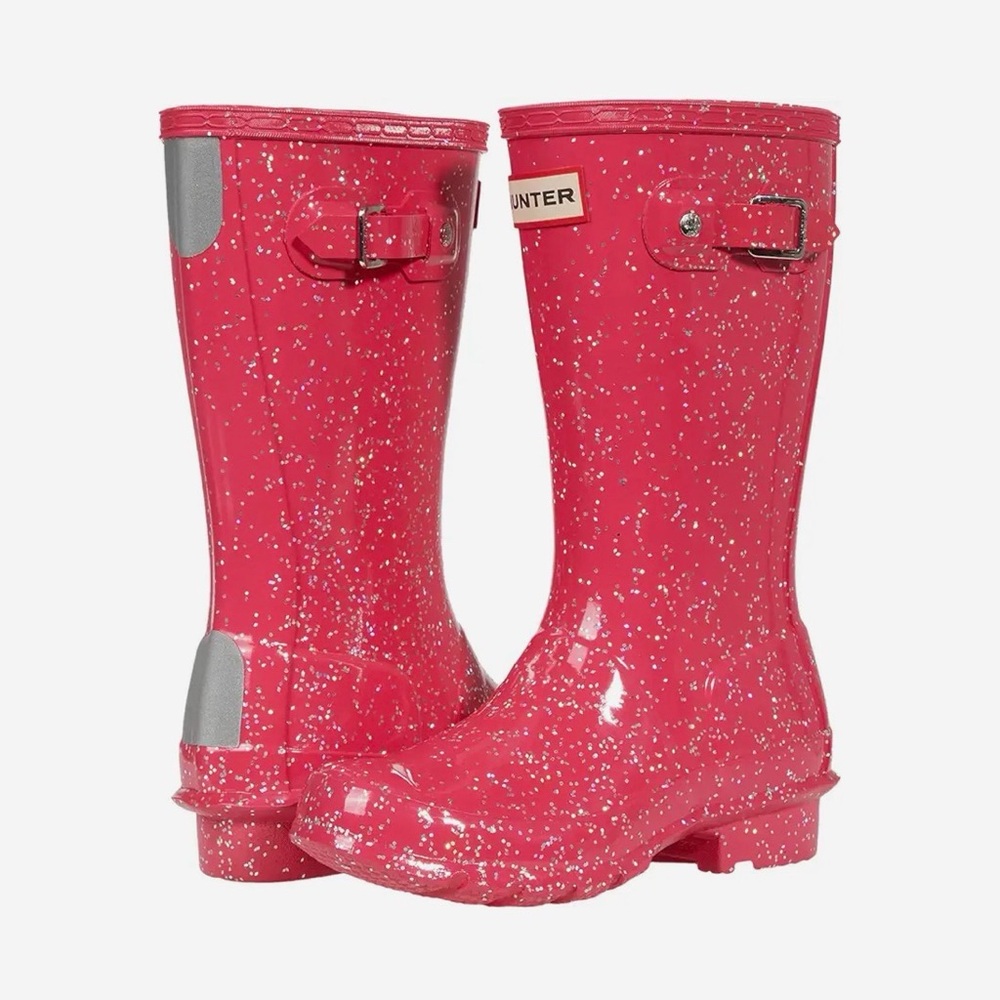 GUC Hunter Original Giant Glitter Wellies size 5 (big kid)